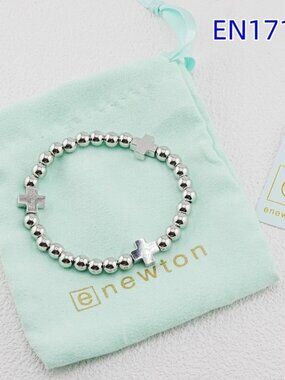 Enewton White Gold Cross Bracelet